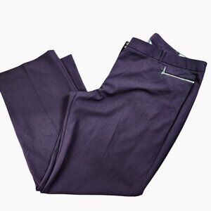 Worthington Woman Modern Fit Straight Leg Pants 24W Rich Blackberry NWT